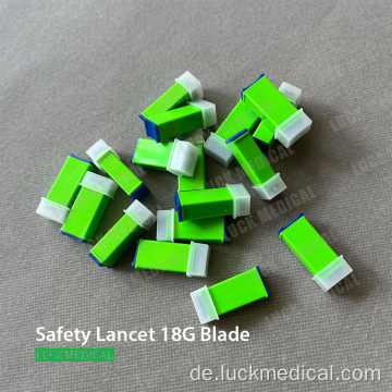 Sicherheitsblut Lancet Blade Nadel 18g Diabetes